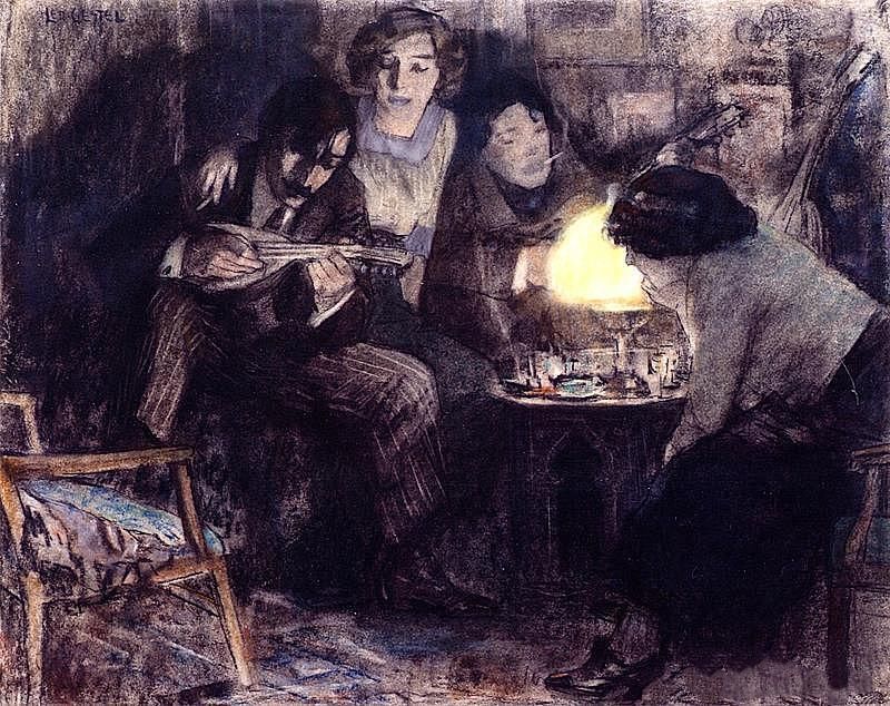 女人头像|荷兰现代主义的著名艺术家莱奥·格斯特尔——人物艺术作品