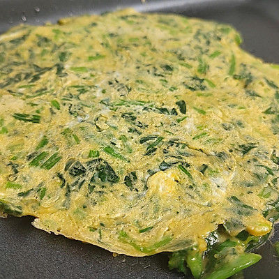 鸡蛋饼|菠菜鸡蛋饼