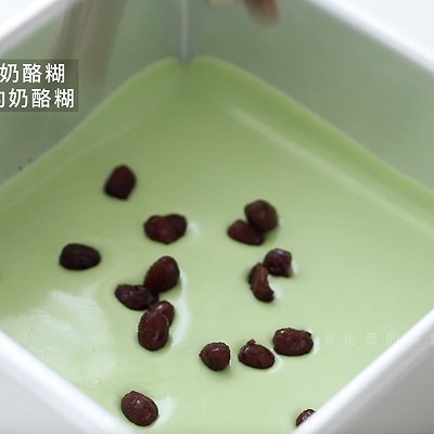抹茶粉|抹茶蜜豆芝士冻