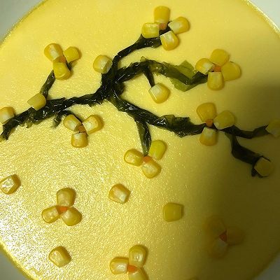 腊梅报春鸡蛋羹