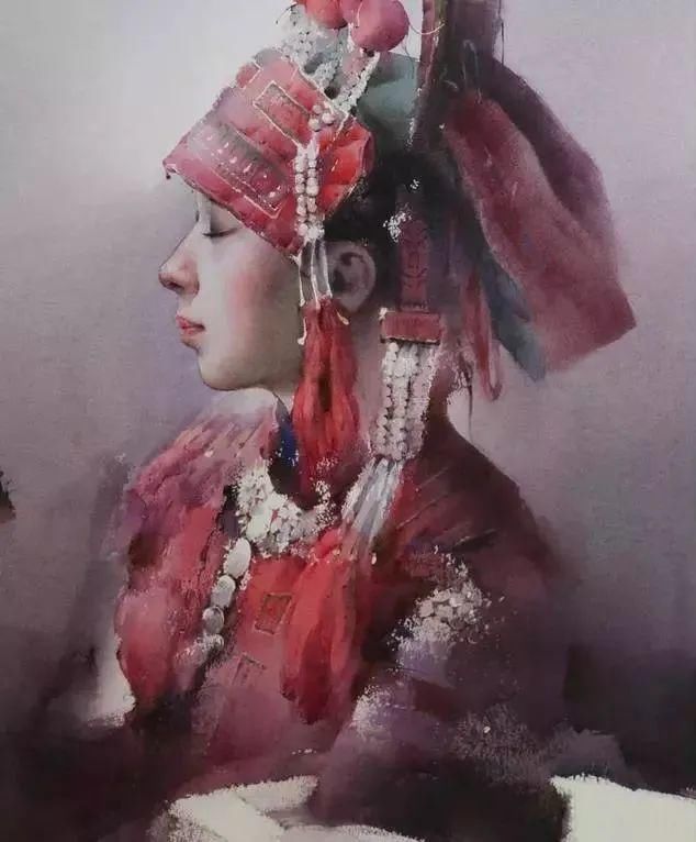  极致|中国水彩：大笔触画出霸屏水彩，光感够绝，极致东方的美！