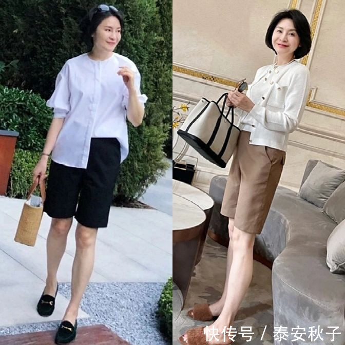 女人|50岁+女人别穿得像大妈！学她的减龄穿搭：年过半百也能很迷人