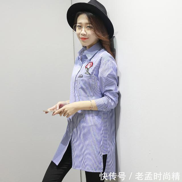 中长款|中长款衬衫,不放在裤子里,也可以穿出随意感