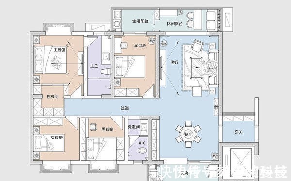 新中式|这对夫妻俩装修思想前卫,全屋新中式混搭风格,效果让人羡慕极了