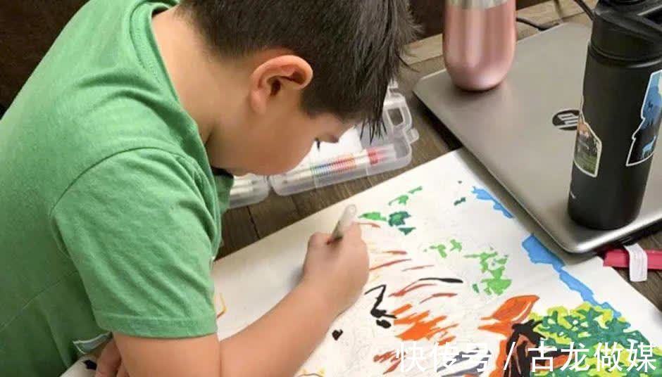 书架$美国八岁男孩作88页插画书,偷藏至图书馆引起百人争相借阅