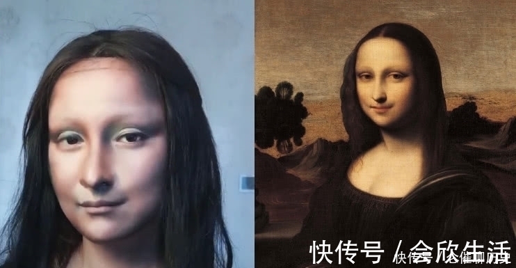 蒙娜丽莎|美妆博主仿妆“蒙娜丽莎”,开头:等着看戏,看结尾:油画成精了