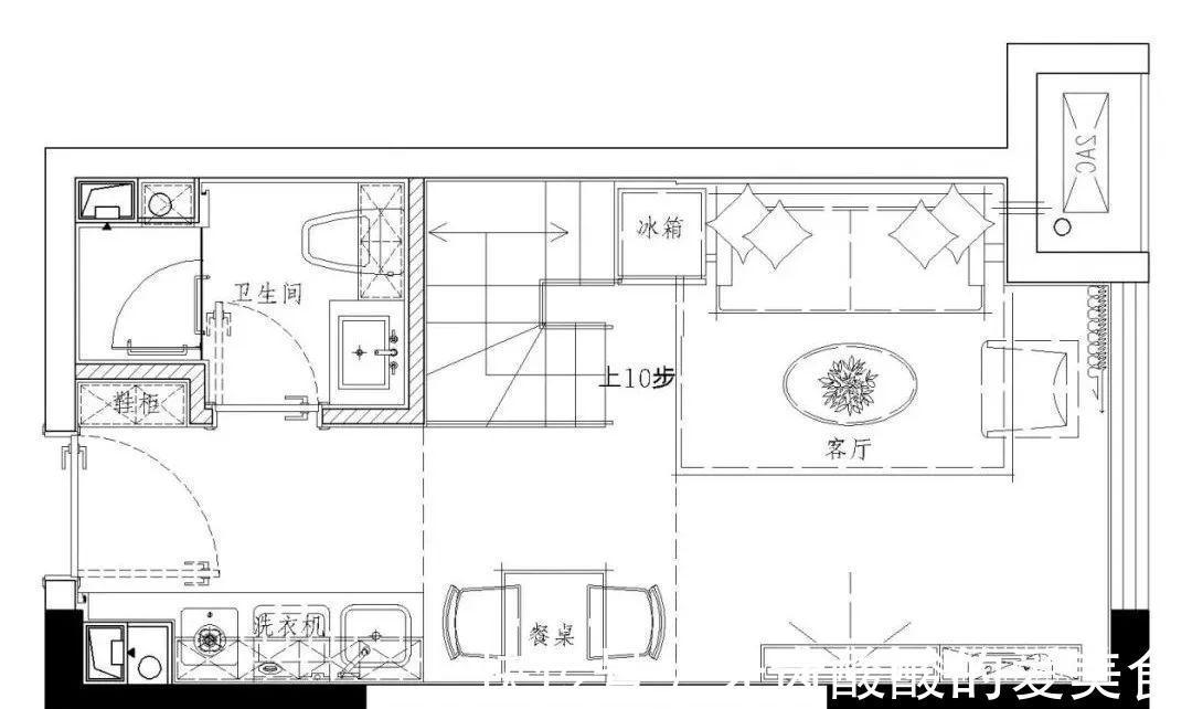 干湿分离|24㎡改出2室1厅,卫生间干湿分离,空间利用到极致!