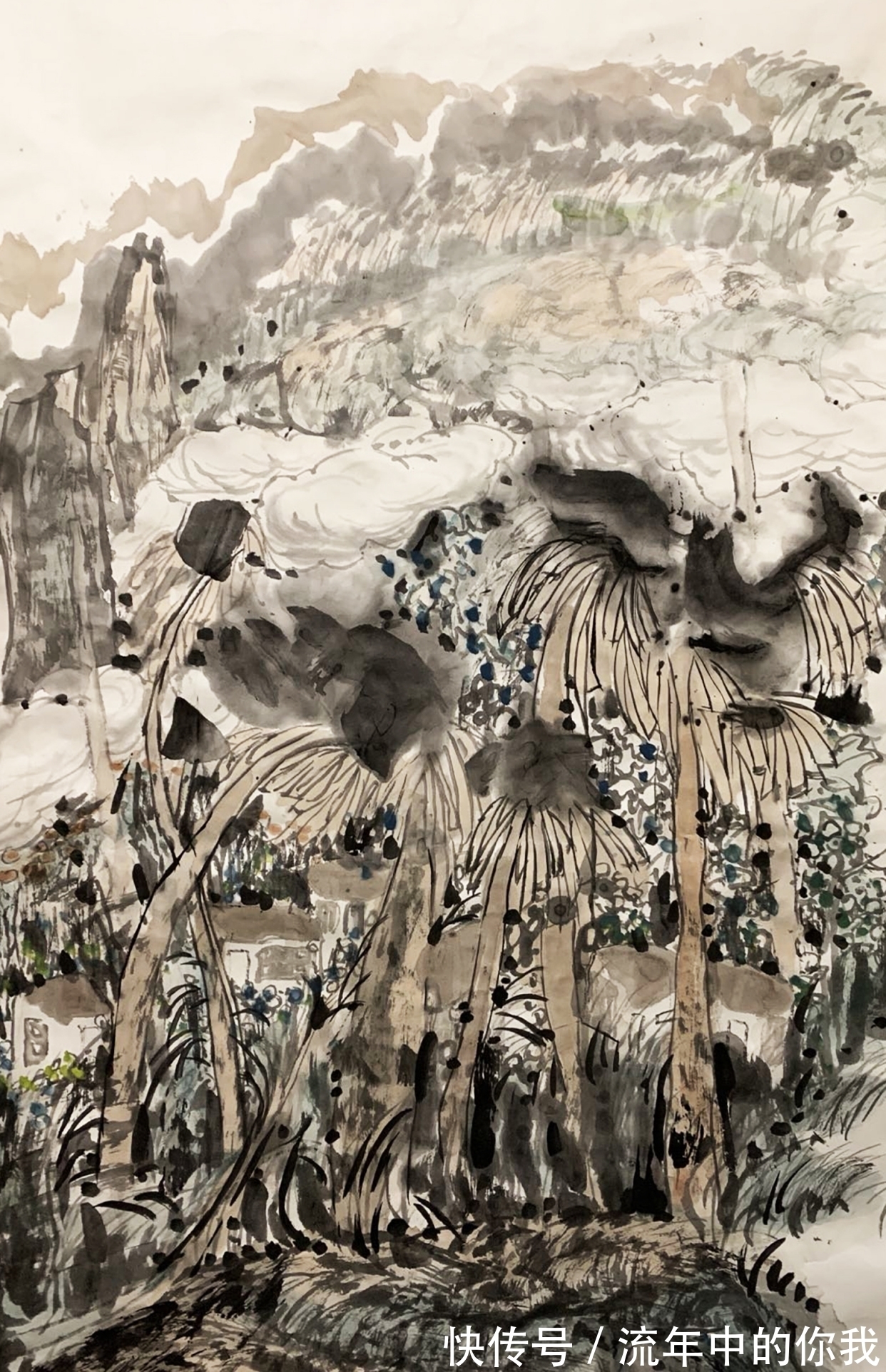 山水画@「直击书画」山水画家王也,寄情山水要有情有爱