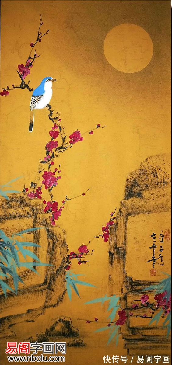 花鸟画!付厚党花鸟画 融逸趣于自然 带您走进清凉的世界