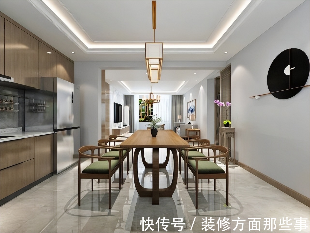 中式|130平现代中式三居室,整个空间呈现一种有意境的美感