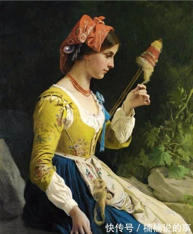 服饰#康拉德·基塞尔,把贵妇们的容貌与服饰,表现得极为富丽奢华!