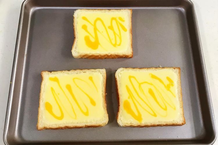 网红酸奶布丁烤吐司,外酥里嫩味道好,甜品天花板