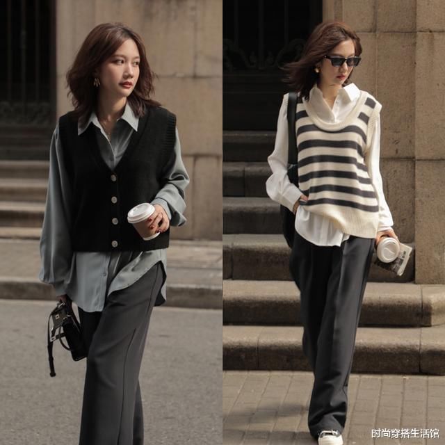 这才是40岁女人该有的打扮，“短上衣+裤子”，简约大方显气质