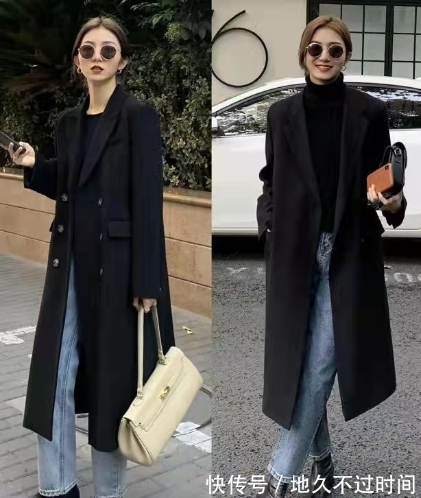 冬季 进入中年的女人,冬季如何将黑色大衣穿出高级感?
