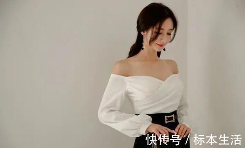 美女 美女穿搭:水仙露肩套裙,露出迷人香肩,令人沉醉!