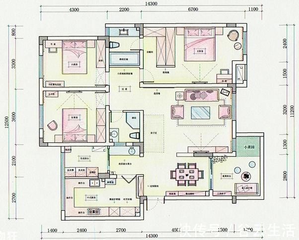 装修|130㎡新房硬装花了15万,全屋都打柜子超实用!朋友都夸漂亮大气