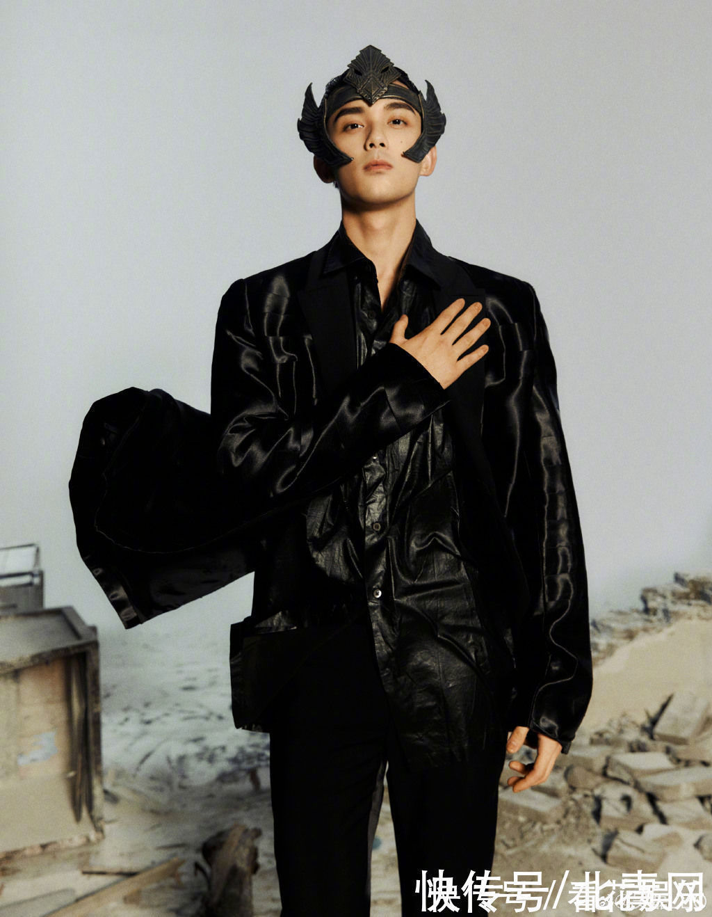 阿隼|吴磊现代潮装搭配阿隼面具 道别《长歌行》：江湖再见