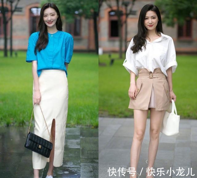 露脐装|漂亮的女生真会穿!看她们的街拍穿搭,又美又飒,简约时髦气质好