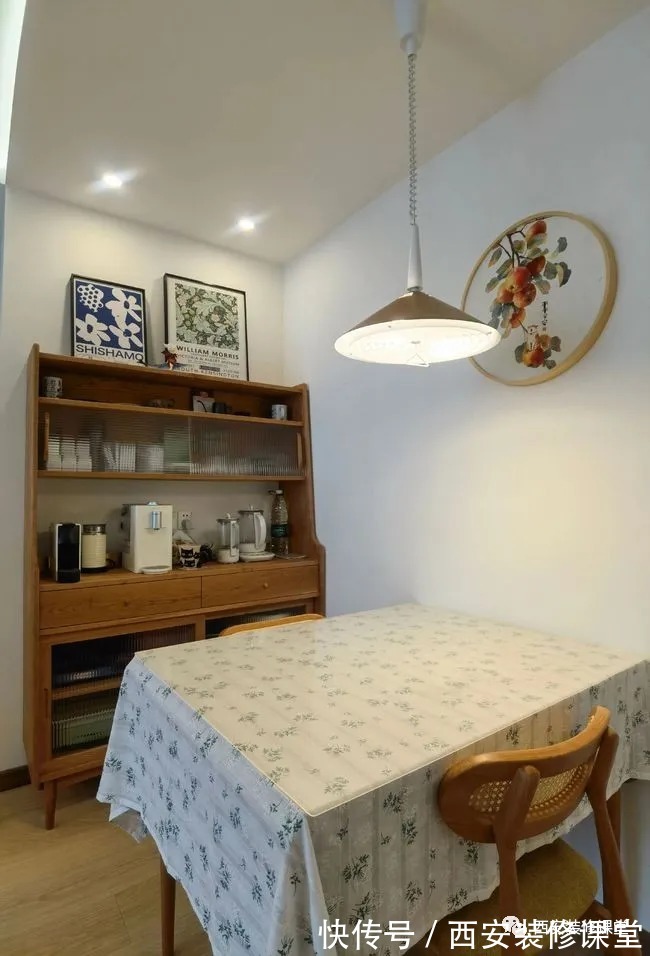 水吧台|85㎡两室新家,打造日式婚房