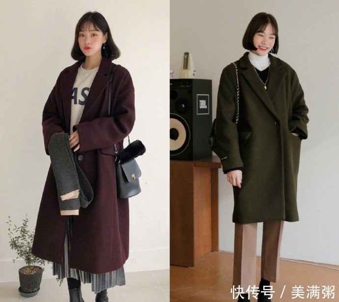 温柔有气质冬季穿搭,格纹上衣搭配直筒裤显女人味,做个精致女生