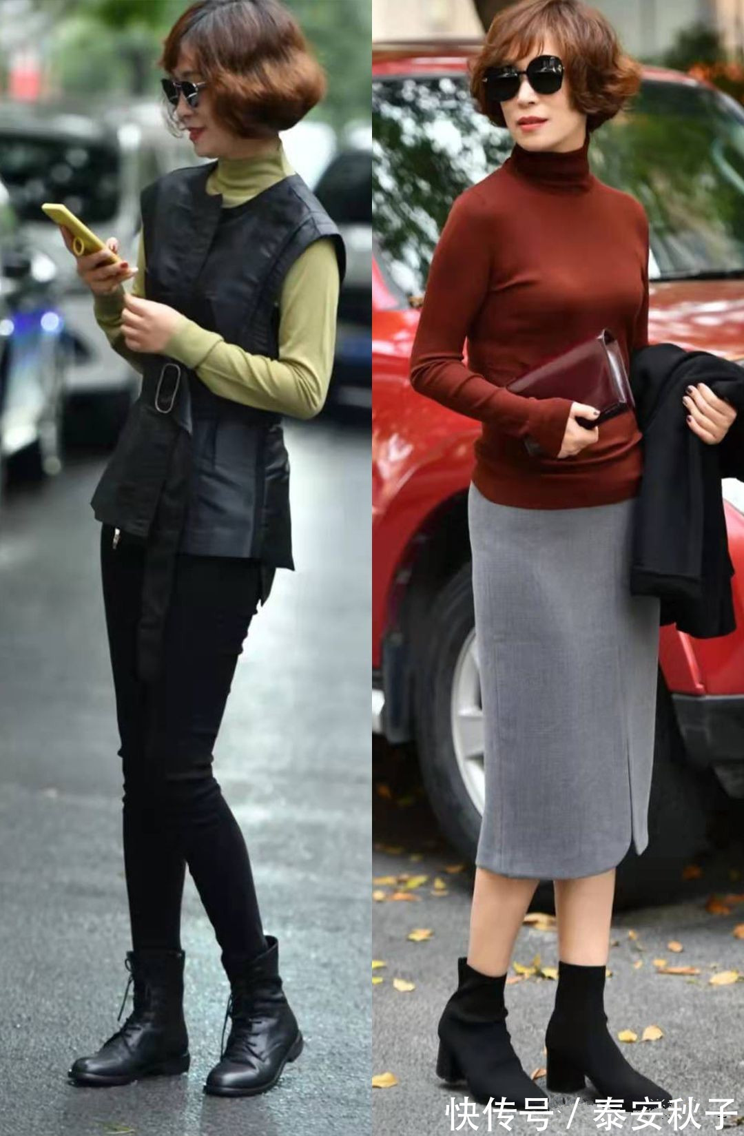 针织开衫 女人再懒,也别穿棉睡衣出门!50岁“大妈”教你这样穿:优雅显高级!