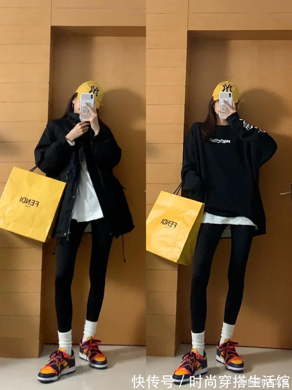 羽绒服|天冷了火了一种裤子:叫“鲨鱼裤”,保暖显瘦,不管怎么搭都好看