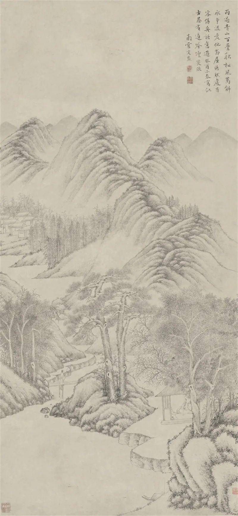 江山如画，辽宁省博物馆展出66件馆藏经典立轴山水画|展览 | 魏园雅集图