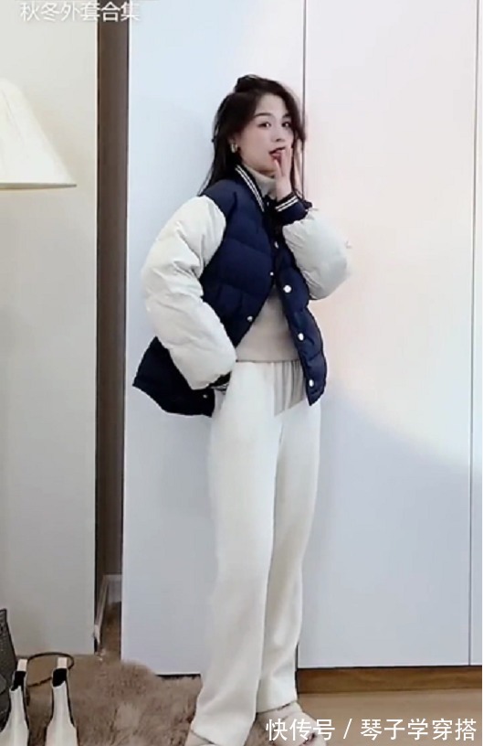 冬季 简约的棉衣外套,这样搭配,冬季穿时尚又保暖就靠它了