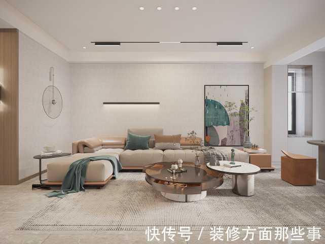 米色系|148㎡现代风,舒适与品质共存,尊重生活本身