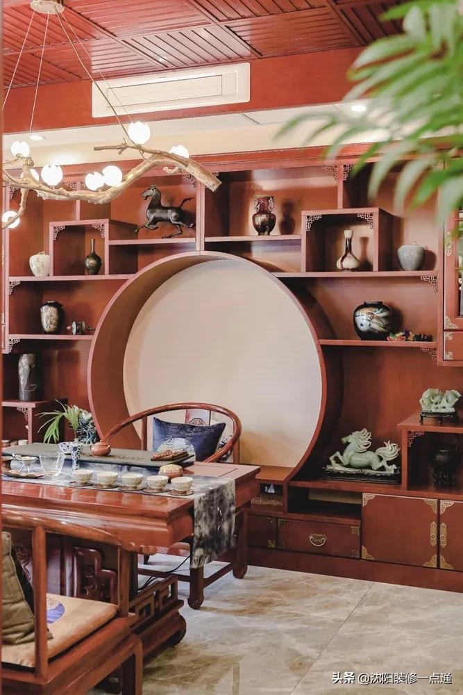 书房|125㎡中式装修实景案例