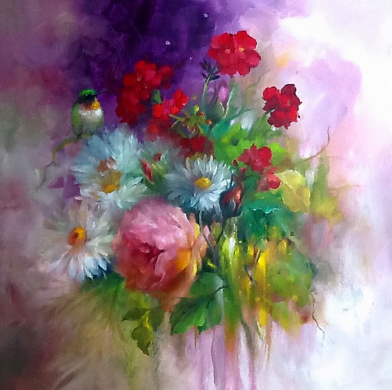 加里$这对老夫妇教授绘画40多年,画的花也太漂亮了!