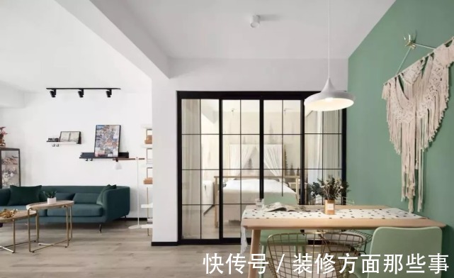 装修|88 ㎡三居室设计,整个空间中北欧风与复古情调兼具