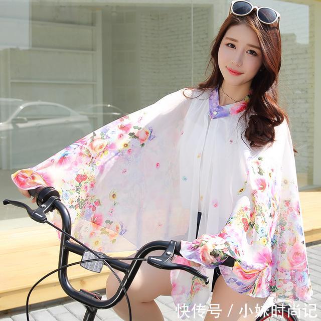 防晒|聪明女人,出门都会带个防晒的纱巾,比防晒衣方便多了