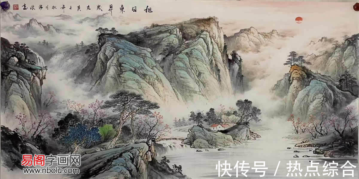 杨天佑@梁海波:师法自然,创造灵动彩墨山水