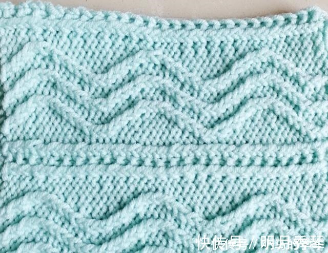 棒针|棒针不规则花样编织，花样耐看不过时，用它织毛衣还是不错的！