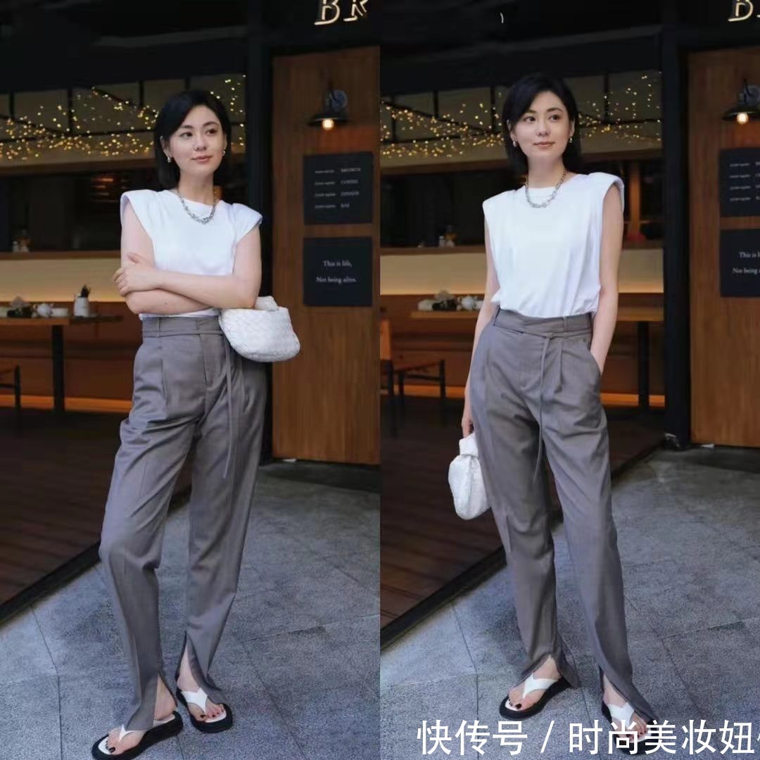 风采|40岁女人穿衣要显“气质”,极简穿搭高级大气,简单好学还舒适