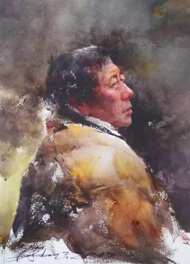  极致|中国水彩：大笔触画出霸屏水彩，光感够绝，极致东方的美！