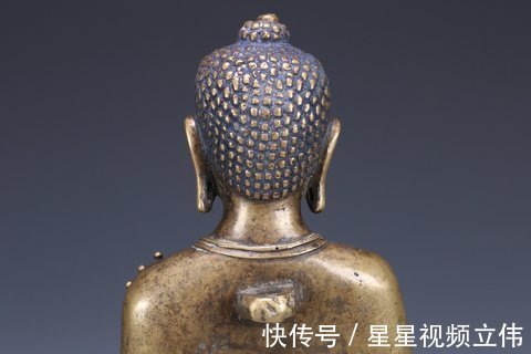 释迦牟尼$明清时期,铜释迦牟尼立像