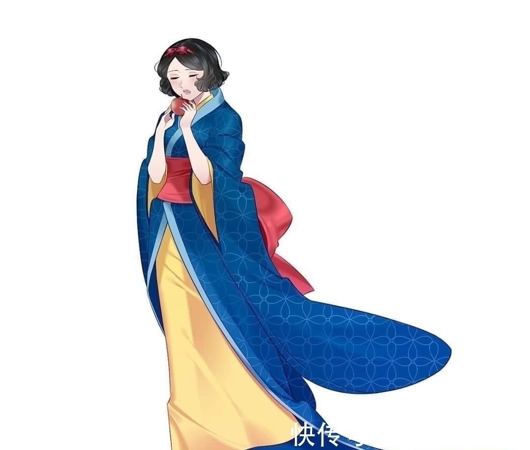 和风|当迪士尼公主遇上“日式和风”:艾莎宛如雪女,花木兰化身大剑豪