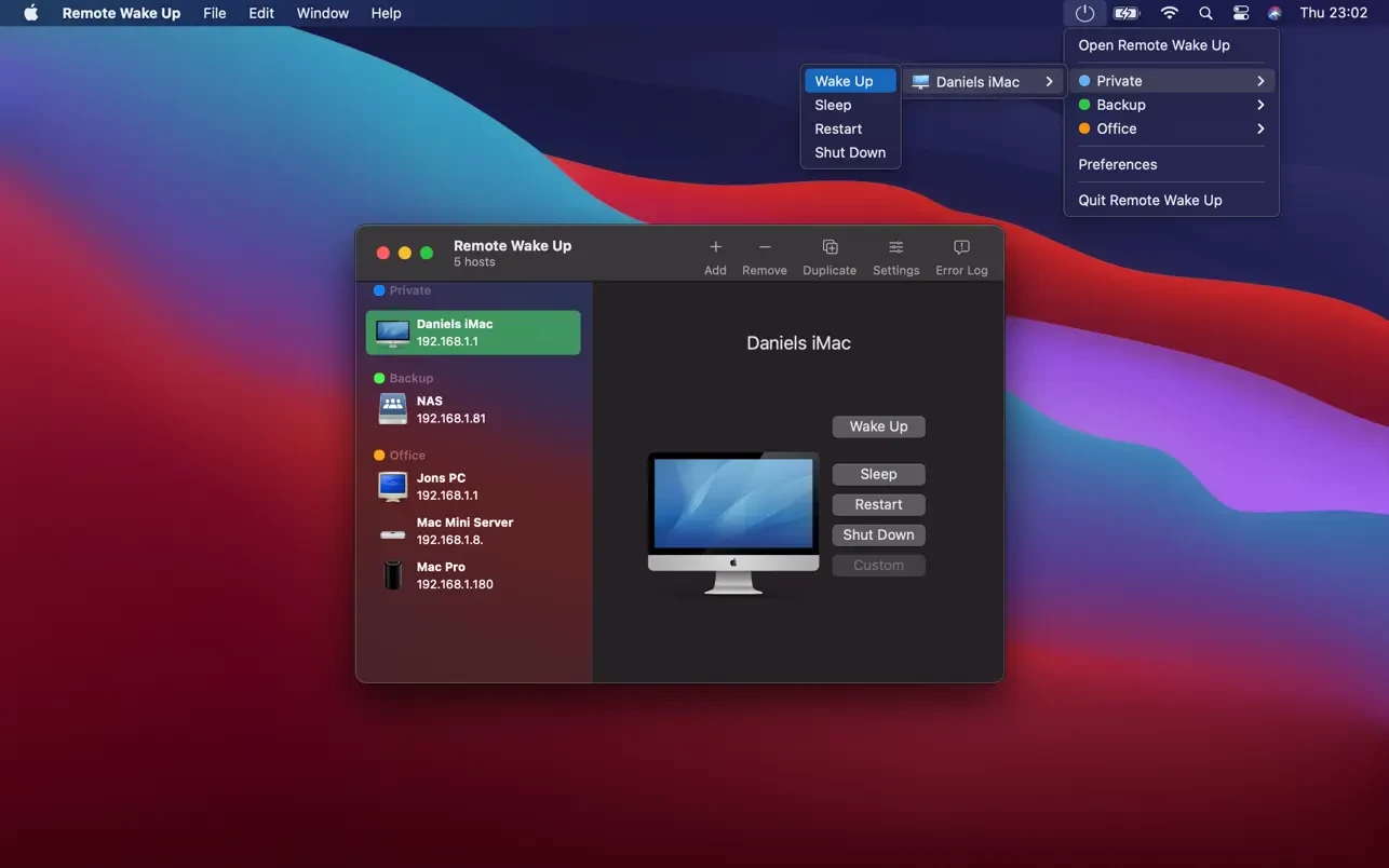 Remote Wake Up for Mac v1.4.1 远程唤醒电脑-无忧下载