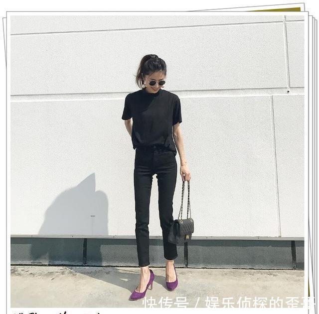 T恤|黑色T恤的搭配示例,更时尚的穿搭参考