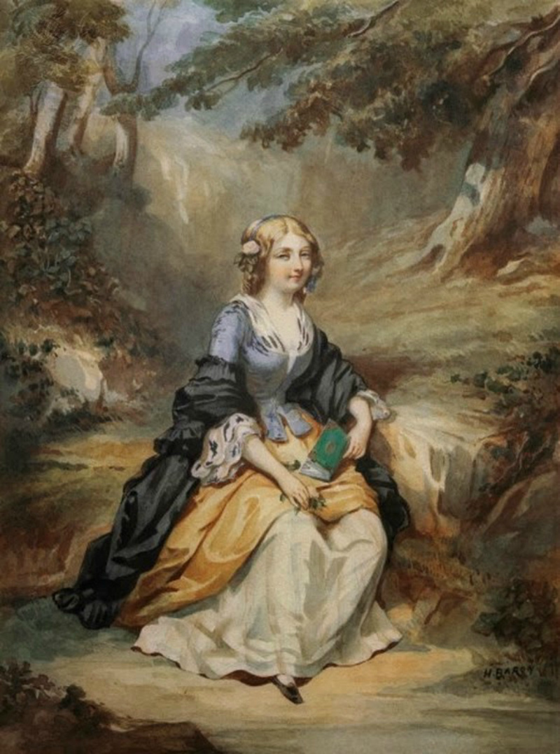 安托万!法国画家亨利·查尔斯·安托万·男爵嬉闹的生活人物油画