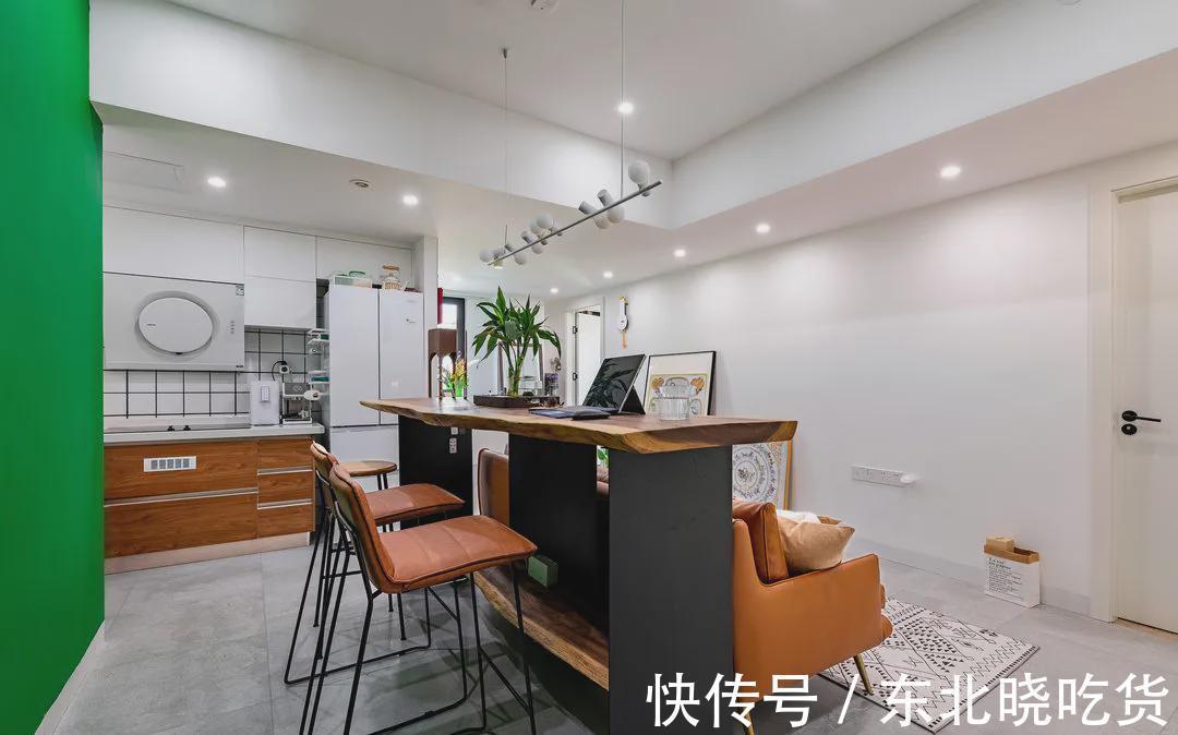 客餐厅|小户型也可以很精致,77㎡两房一厅爆改后,两个人住太舒适了