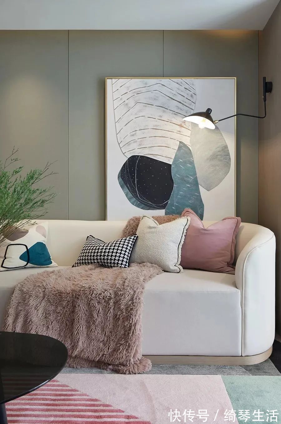 浪漫|89㎡现代简约，低饱和度的色彩，莫兰迪主义的浪漫