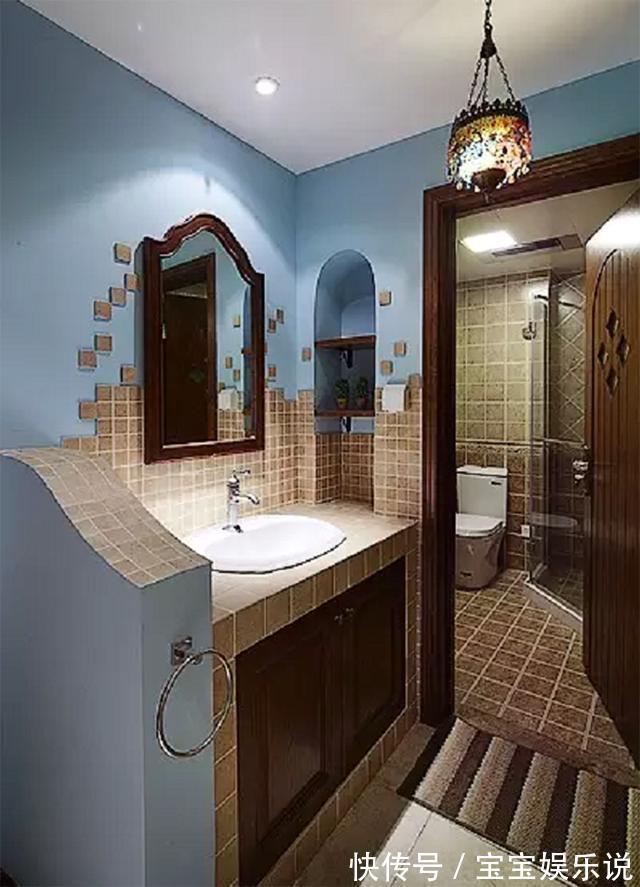 玻璃|卫生间光做干湿分离还不够,9种洗手池隔断,精致美观又实用