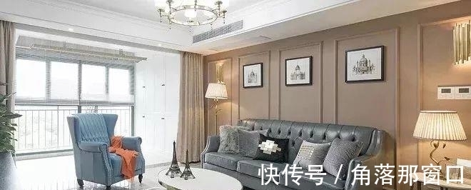 美式|130平米轻奢美式风新房，颜色搭配恰到好处，温柔而迷人！