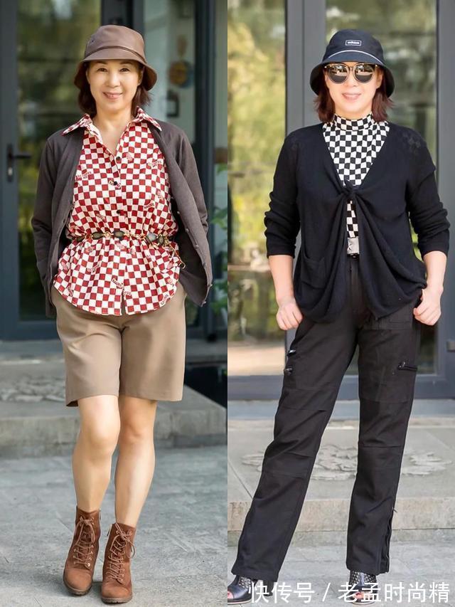 针织衫|60岁时髦女人早就不穿阔腿裤了!秋季试试这三款裤子,优雅显气质