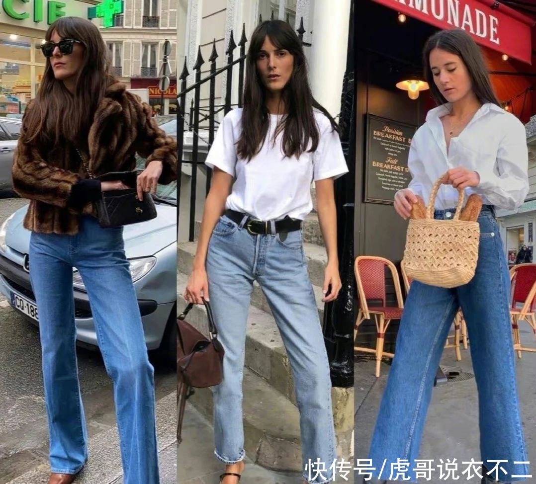 金色|蓝色牛仔裤穿对了有多好看?看潮人搭配就知道,轻松当个时髦精