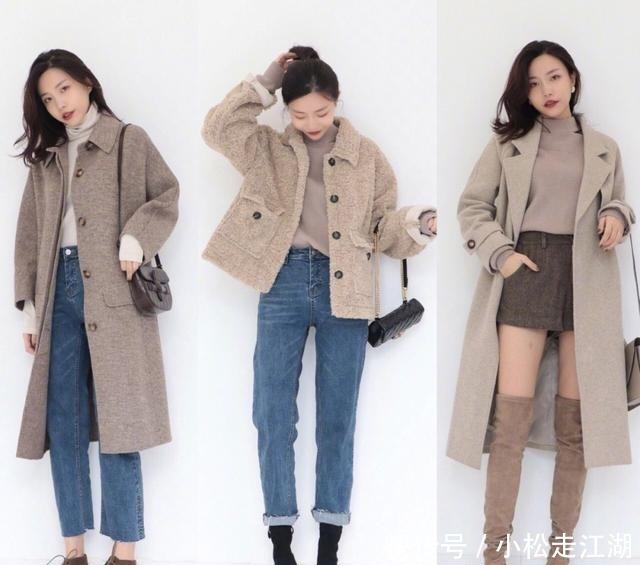 示范|小个子秋冬怎么穿24套温柔又气质穿搭示范,照着穿就对了
