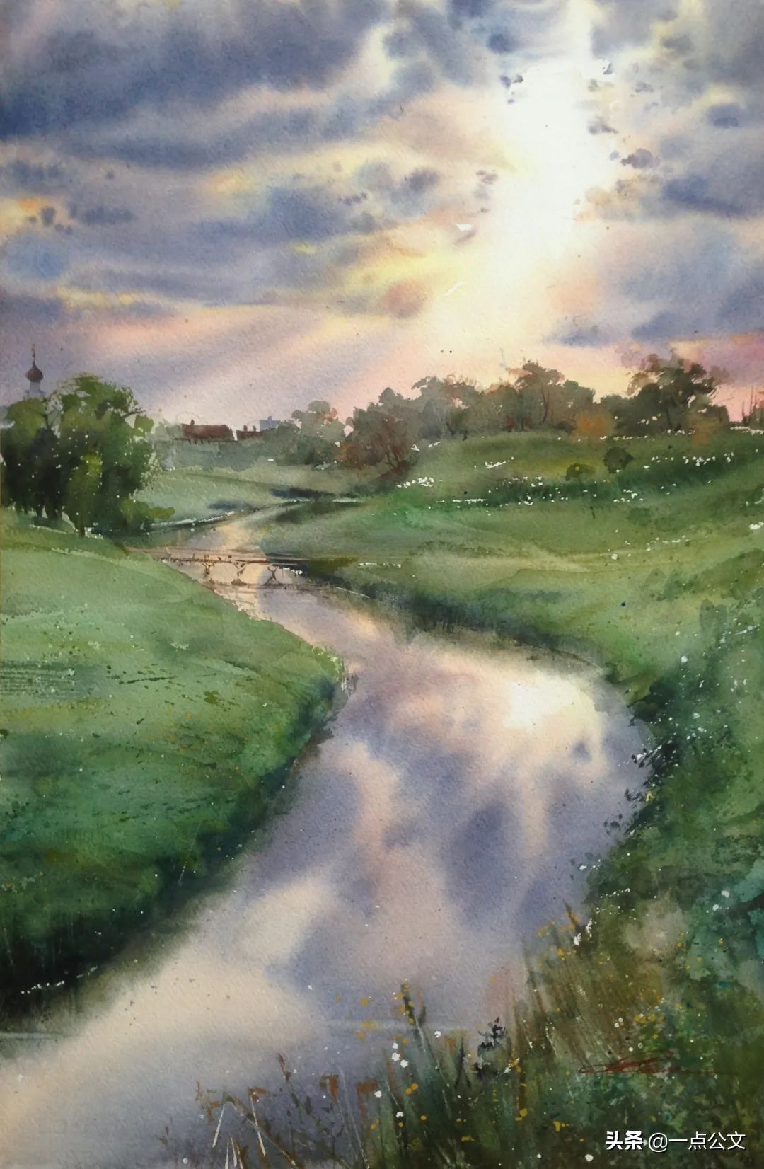 艺术家|流淌的水彩原来是这样的：充满活力与动感